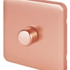 Schneider Electric Lisse Deco 1-Gang 2-Way LED Dimmer Switch Copper -British General Shop 205HX P