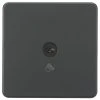 Knightsbridge SFTS1AT 2.1A 1-Gang 1-Way Light Switch Anthracite With Black Inserts 2 Knightsbridge SFTS1AT 2.1A 1-Gang 1-Way Light Switch Anthracite With Black Inserts -British General Shop 207TX P