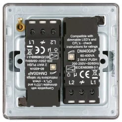 LAP 2-Gang 2-Way LED Dimmer Switch Black Nickel 9 LAP 2-Gang 2-Way LED Dimmer Switch Black Nickel -British General Shop 208KJ A3
