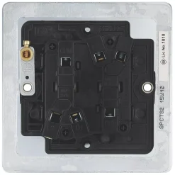 LAP 10AX 2-Gang 2-Way Toggle Switch Polished Chrome -British General Shop 20931 A3