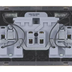 Schneider Electric Lisse Deco 13A 2-Gang DP Switched Plug Socket Satin Brass With LED With Black Inserts 9 Schneider Electric Lisse Deco 13A 2-Gang DP Switched Plug Socket Satin Brass With LED With Black Inserts -British General Shop 212FF A3