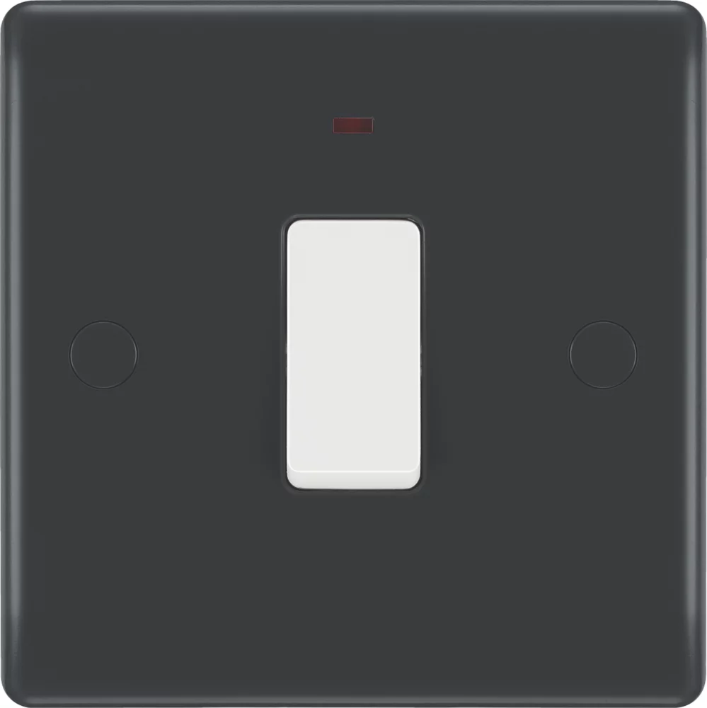 British General 20A 1-Gang DP Control Switch Graphite With LED 4 British General 20A 1-Gang DP Control Switch Graphite With LED - Image 2