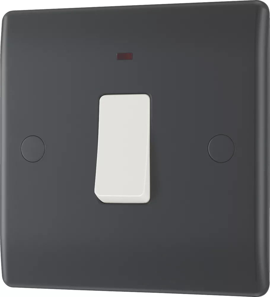 British General 20A 1-Gang DP Control Switch Graphite With LED 3 British General 20A 1-Gang DP Control Switch Graphite With LED