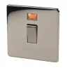 Crabtree Platinum 20A 1-Gang DP Control Switch Black Nickel With Neon -British General Shop 21301 P