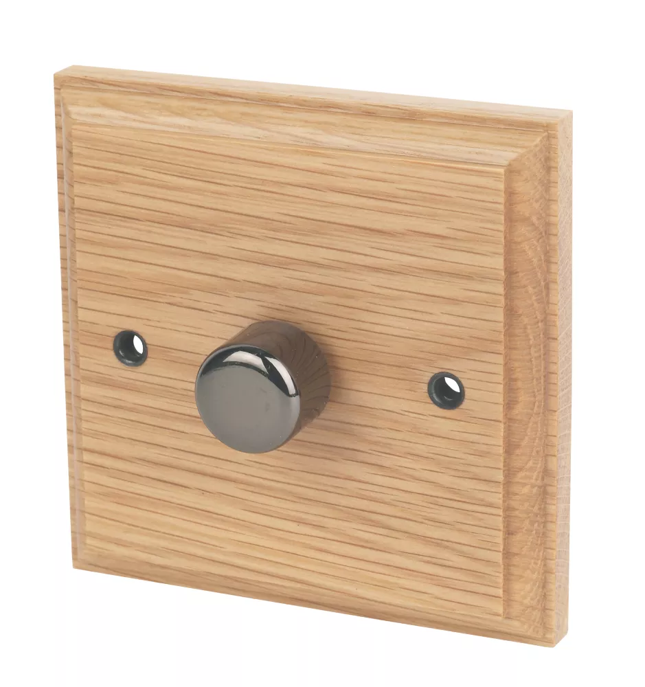 Varilight 1-Gang 2-Way LED Dimmer Switch Classic Oak 3 Varilight 1-Gang 2-Way LED Dimmer Switch Classic Oak