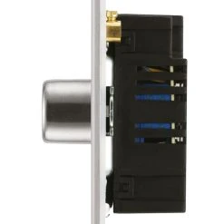 LAP 2-Gang 2-Way LED Dimmer Switch Brushed Stainless Steel -British General Shop 214KJ A2