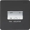 Knightsbridge SF1100MB 10AX 1-Gang TP Fan Isolator Switch Matt Black -British General Shop 216TX P