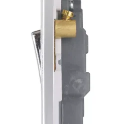 Schneider Electric Ultimate Low Profile 10A 1-Gang 3-Pole Fan Isolator Switch Polished Chrome With White Inserts -British General Shop 2170J A2