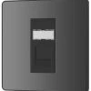 British General Evolve RJ45 Ethernet Socket Black With Black Inserts -British General Shop 217XF P