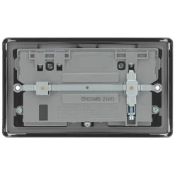 LAP 13A 2-Gang SP Switched Wi-Fi Extender Socket + 2.1A 1-Outlet Type A USB Charger Black Nickel With Black Inserts 10 LAP 13A 2-Gang SP Switched Wi-Fi Extender Socket + 2.1A 1-Outlet Type A USB Charger Black Nickel With Black Inserts -British General Shop 224HF A3