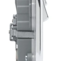 British General Nexus Metal 13A 2-Gang SP Switched Socket + 3.1A 2-Outlet Type A USB Charger Polished Chrome With White Inserts -British General Shop 225FT A3