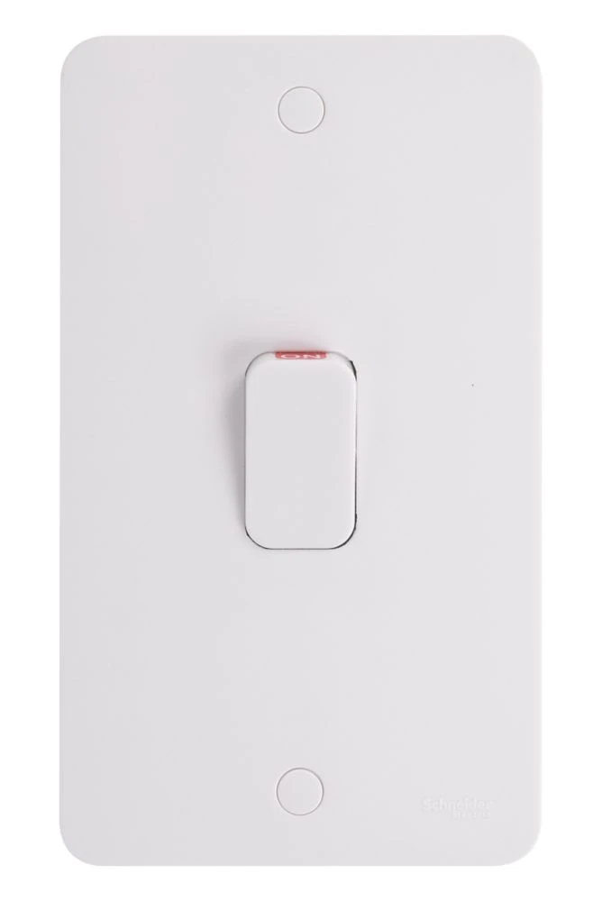 Schneider Electric Lisse 50A 2-Gang DP Cooker Switch White With LED 4 Schneider Electric Lisse 50A 2-Gang DP Cooker Switch White With LED - Image 2
