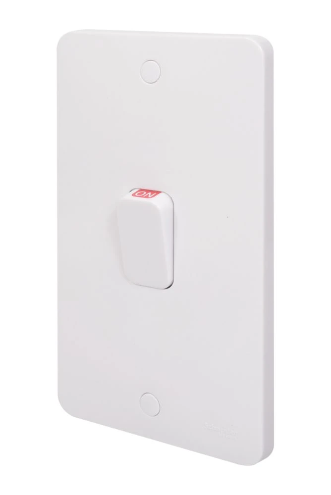 Schneider Electric Lisse 50A 2-Gang DP Cooker Switch White With LED 3 Schneider Electric Lisse 50A 2-Gang DP Cooker Switch White With LED