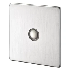Crabtree Platinum 1-Gang 1-Way Dimmer Switch Satin Chrome