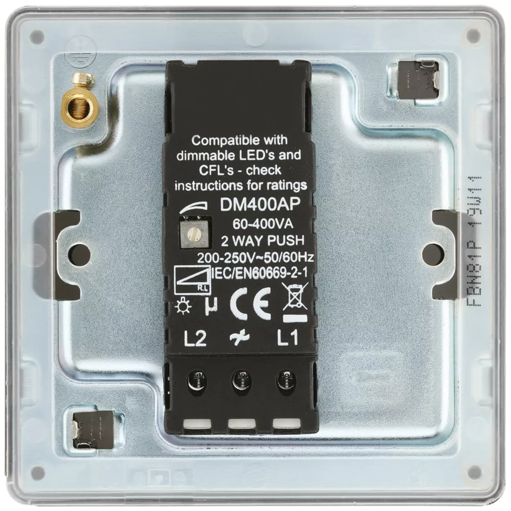 LAP 1-Gang 2-Way LED Dimmer Switch Black Nickel 6 LAP 1-Gang 2-Way LED Dimmer Switch Black Nickel - Image 4