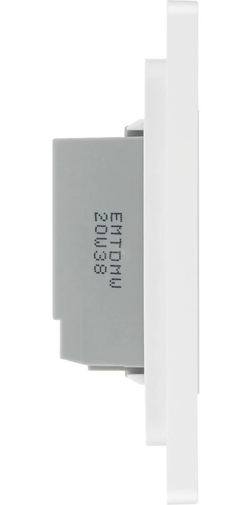 British General Evolve 2-Gang 2-Way LED Double Master Touch Trailing Edge Dimmer Switch Pearlescent White With White Inserts 8 British General Evolve 2-Gang 2-Way LED Double Master Touch Trailing Edge Dimmer Switch Pearlescent White With White Inserts - Image 6