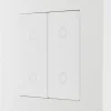 British General Evolve 2-Gang 2-Way LED Double Master Touch Trailing Edge Dimmer Switch Pearlescent White With White Inserts 2 British General Evolve 2-Gang 2-Way LED Double Master Touch Trailing Edge Dimmer Switch Pearlescent White With White Inserts -British General Shop 252PY P