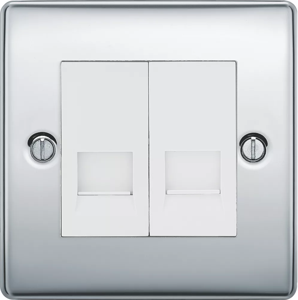 British General Nexus Metal Slave Telephone Socket Polished Chrome 4 British General Nexus Metal Slave Telephone Socket Polished Chrome - Image 2