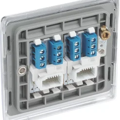 British General Nexus Metal Slave Telephone Socket Polished Chrome 8 British General Nexus Metal Slave Telephone Socket Polished Chrome -British General Shop 254XG A2