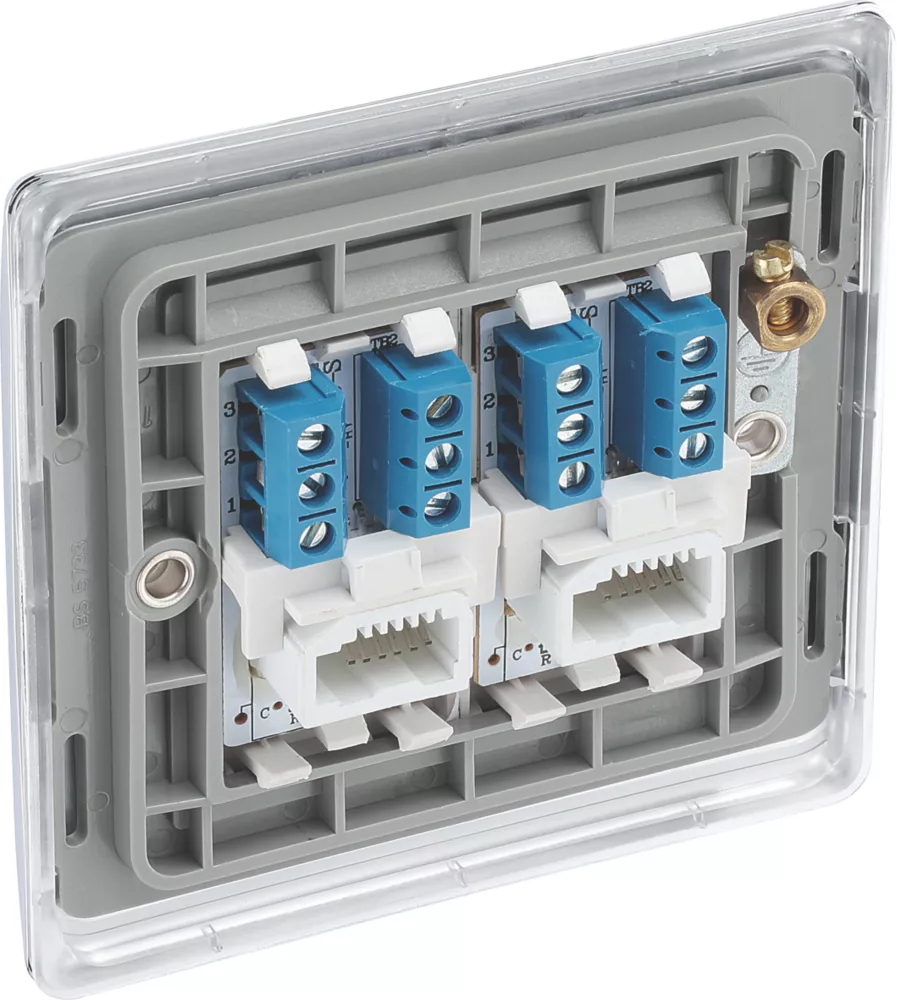 British General Nexus Metal Slave Telephone Socket Polished Chrome 5 British General Nexus Metal Slave Telephone Socket Polished Chrome - Image 3