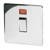 Crabtree Platinum 20A 1-Gang DP Control Switch Polished Chrome With Neon -British General Shop 25676 P