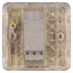 Schneider Electric Lisse Deco 1-Gang 2-Way Dimmer Switch Satin Brass -British General Shop 257FF A3
