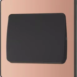 British General Evolve 20 A 16AX 1-Gang 2-Way Wide Rocker Light Switch Copper With Black Inserts -British General Shop 257PY A3