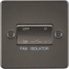 Knightsbridge FP1100GM 10AX 1-Gang TP Fan Isolator Switch Gunmetal -British General Shop 258TY P