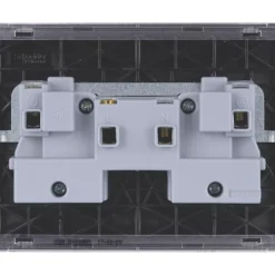 Schneider Electric Lisse Deco 13A 2-Gang Unswitched Plug Socket Mocha Bronze With Black Inserts 9 Schneider Electric Lisse Deco 13A 2-Gang Unswitched Plug Socket Mocha Bronze With Black Inserts -British General Shop 262FF A3