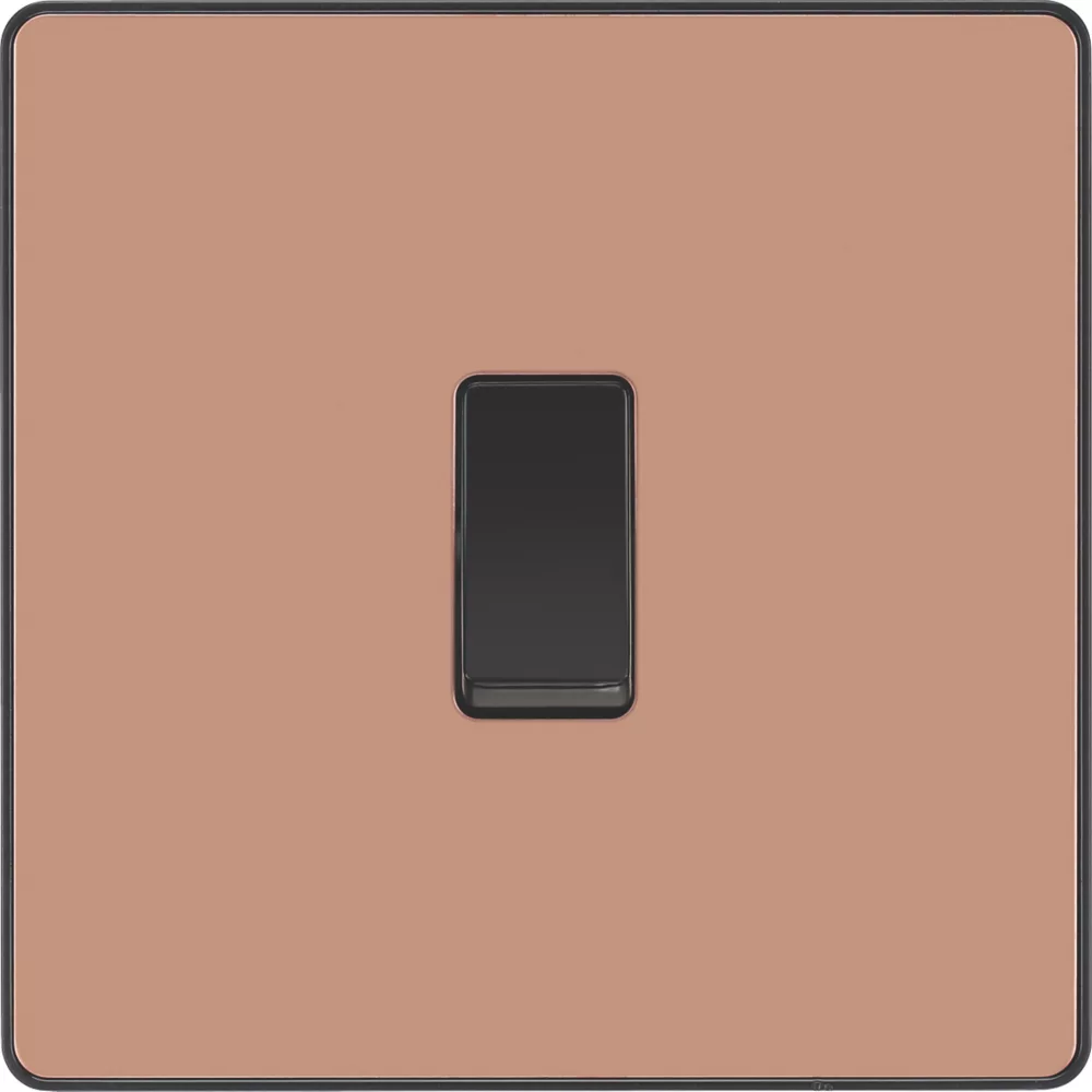 British General Evolve 20 A 16AX 1-Gang 2-Way Light Switch Copper With Black Inserts 5 British General Evolve 20 A 16AX 1-Gang 2-Way Light Switch Copper With Black Inserts - Image 3
