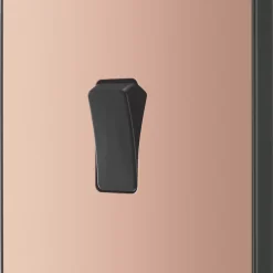 British General Evolve 20 A 16AX 1-Gang 2-Way Light Switch Copper With Black Inserts