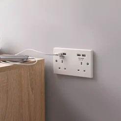 British General 900 Series 13A 2-Gang Unswitched Socket + 4.2A 4-Outlet Type A USB Charger White 11 British General 900 Series 13A 2-Gang Unswitched Socket + 4.2A 4-Outlet Type A USB Charger White -British General Shop 2678P A4