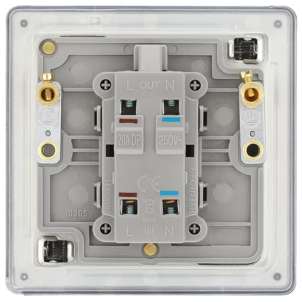 LAP 20A 1-Gang DP Boiler Switch Slate Grey With LED 6 LAP 20A 1-Gang DP Boiler Switch Slate Grey With LED - Image 4