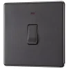LAP 20A 1-Gang DP Boiler Switch Slate Grey With LED -British General Shop 267KJ P