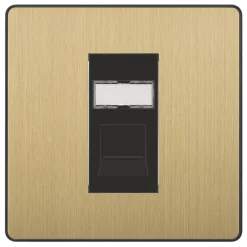 British General Evolve RJ45 Ethernet Socket Satin Brass With Black Inserts 7 British General Evolve RJ45 Ethernet Socket Satin Brass With Black Inserts -British General Shop 267XF A1