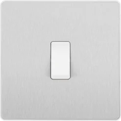 British General Evolve 20 A 16AX 1-Gang 2-Way Light Switch Brushed Steel With White Inserts 11 British General Evolve 20 A 16AX 1-Gang 2-Way Light Switch Brushed Steel With White Inserts -British General Shop 268PY A2