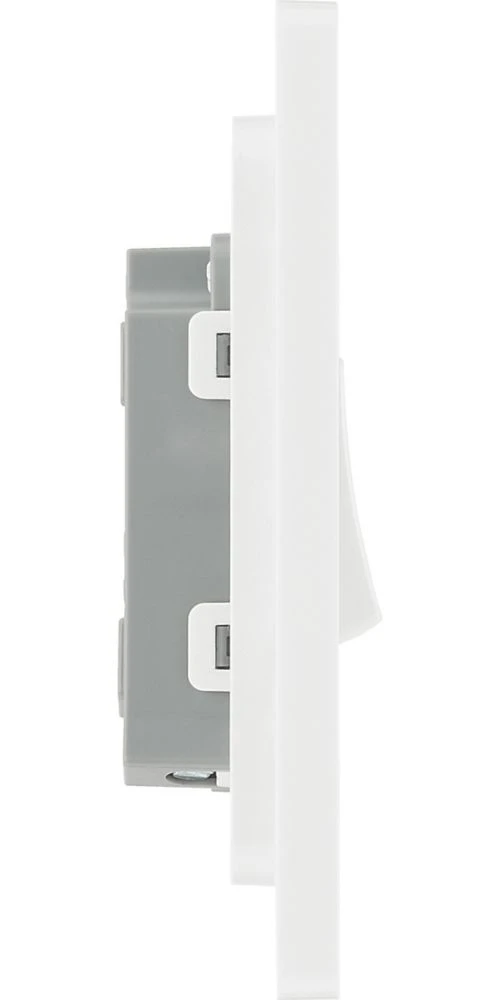British General Evolve 20 A 16AX 1-Gang 2-Way Light Switch Brushed Steel With White Inserts 8 British General Evolve 20 A 16AX 1-Gang 2-Way Light Switch Brushed Steel With White Inserts - Image 6