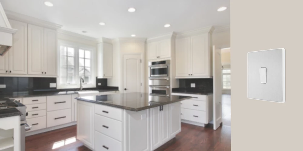 British General Evolve 20 A 16AX 1-Gang 2-Way Light Switch Brushed Steel With White Inserts 9 British General Evolve 20 A 16AX 1-Gang 2-Way Light Switch Brushed Steel With White Inserts - Image 7