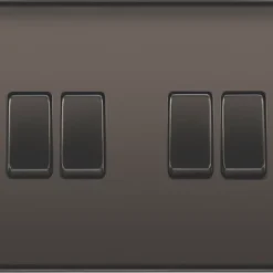 British General Nexus Metal 20A 16AX 4-Gang 2-Way Light Switch Black Nickel 7 British General Nexus Metal 20A 16AX 4-Gang 2-Way Light Switch Black Nickel -British General Shop 270XF A1