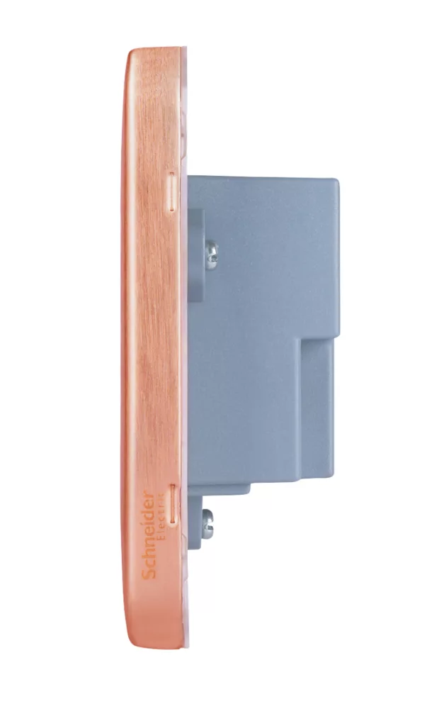Schneider Electric Lisse Deco 3.1A 2-Outlet Type A USB Socket Copper With White Inserts 5 Schneider Electric Lisse Deco 3.1A 2-Outlet Type A USB Socket Copper With White Inserts - Image 3