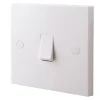 British General 900 Series 10AX 1-Gang 1-Way Light Switch White -British General Shop 28711 P