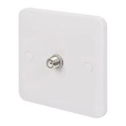 Schneider Electric Lisse 1-Gang F-Type Satellite Socket White