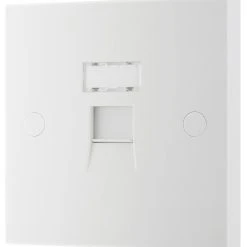 British General 900 Series RJ45 Ethernet Socket White With White Inserts