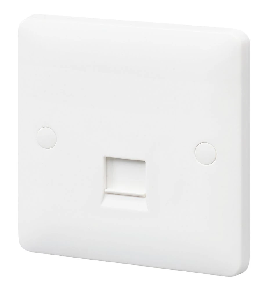 MK Base RJ45 Ethernet Socket White With White Inserts 3 MK Base RJ45 Ethernet Socket White With White Inserts
