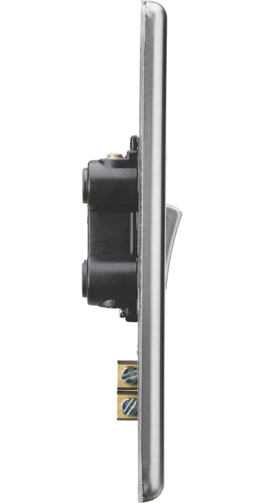 Knightsbridge CL82MNBC 45A 2-Gang DP Control Switch Brushed Chrome With LED 4 Knightsbridge CL82MNBC 45A 2-Gang DP Control Switch Brushed Chrome With LED - Image 2