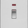 Knightsbridge CL82MNBC 45A 2-Gang DP Control Switch Brushed Chrome With LED 2 Knightsbridge CL82MNBC 45A 2-Gang DP Control Switch Brushed Chrome With LED -British General Shop 297TY P