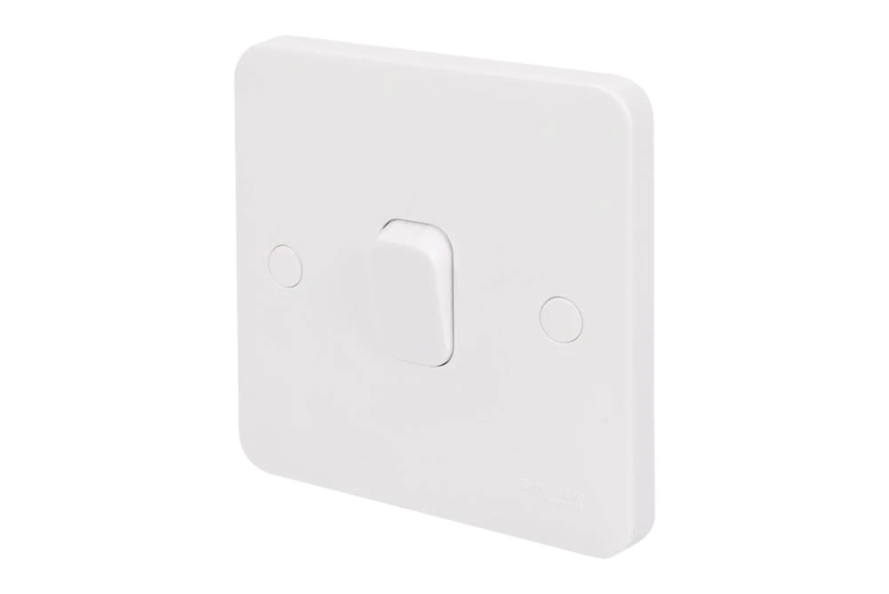 Schneider Electric Lisse 10AX 1-Gang 2-Way 10AX Light Switch White 3 Schneider Electric Lisse 10AX 1-Gang 2-Way 10AX Light Switch White