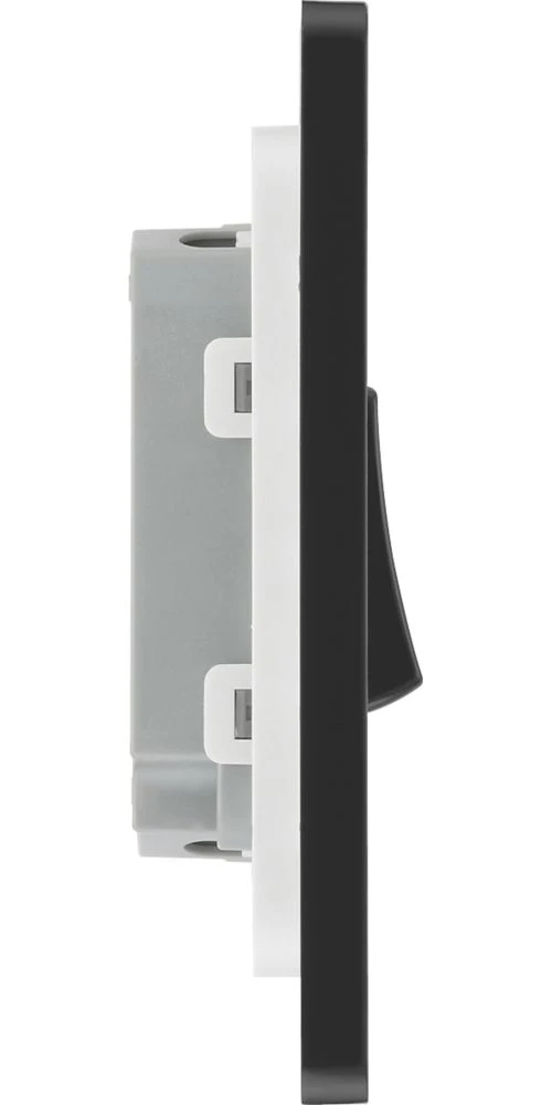British General Evolve 20 A 16AX 2-Gang 2-Way Light Switch Black With Black Inserts 8 British General Evolve 20 A 16AX 2-Gang 2-Way Light Switch Black With Black Inserts - Image 6