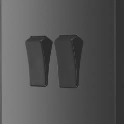 British General Evolve 20 A 16AX 2-Gang 2-Way Light Switch Black With Black Inserts