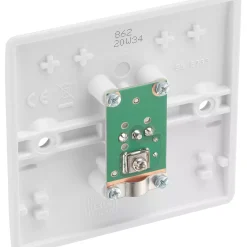 British General 800 Series 1-Gang Isolated Coaxial TV Socket White 8 British General 800 Series 1-Gang Isolated Coaxial TV Socket White -British General Shop 305XF A2